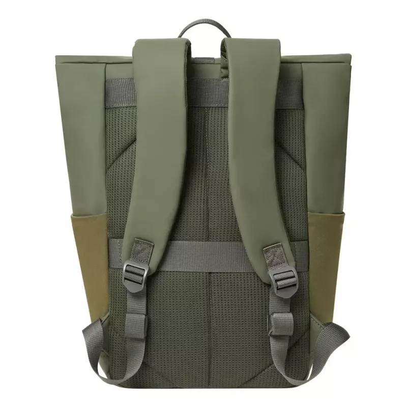 Keliautojų kuprinė Rivacase Eden alyvuogių PU oda poliesteris rPET 250x160x430mm