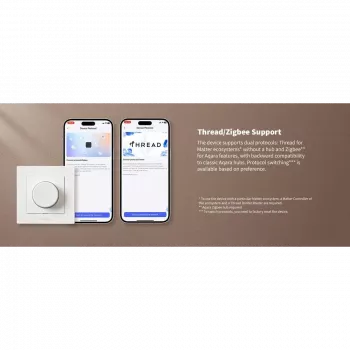 Aqara Dimmer Switch H2 EU White šviesos jungiklis Aqara KD-R01D