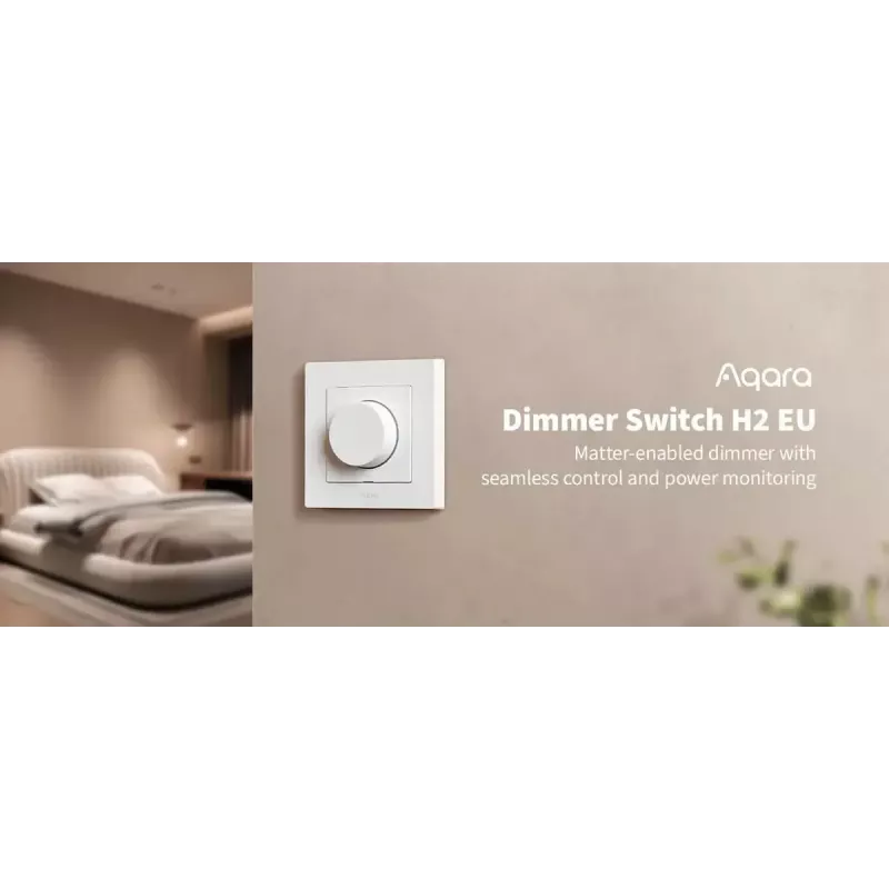 Aqara Dimmer Switch H2 EU White šviesos jungiklis Aqara KD-R01D
