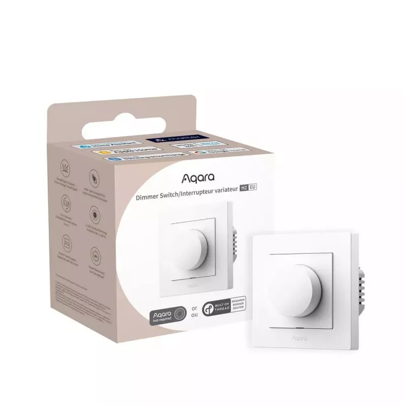 Aqara Dimmer Switch H2 EU White šviesos jungiklis Aqara KD-R01D