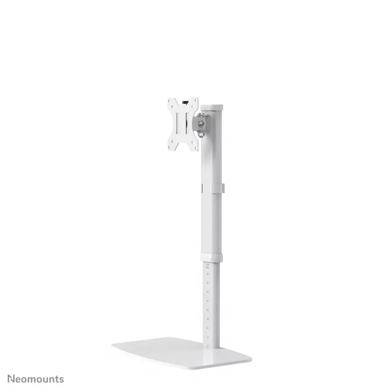 Neomounts FPMA-D890WHITE monitoriaus stovas 10-30 col., Laisvai pastatomas, 6 kg, 25,4 cm (10 col.), 76,2 cm (30 col.), 100 x 100 mm, Baltas