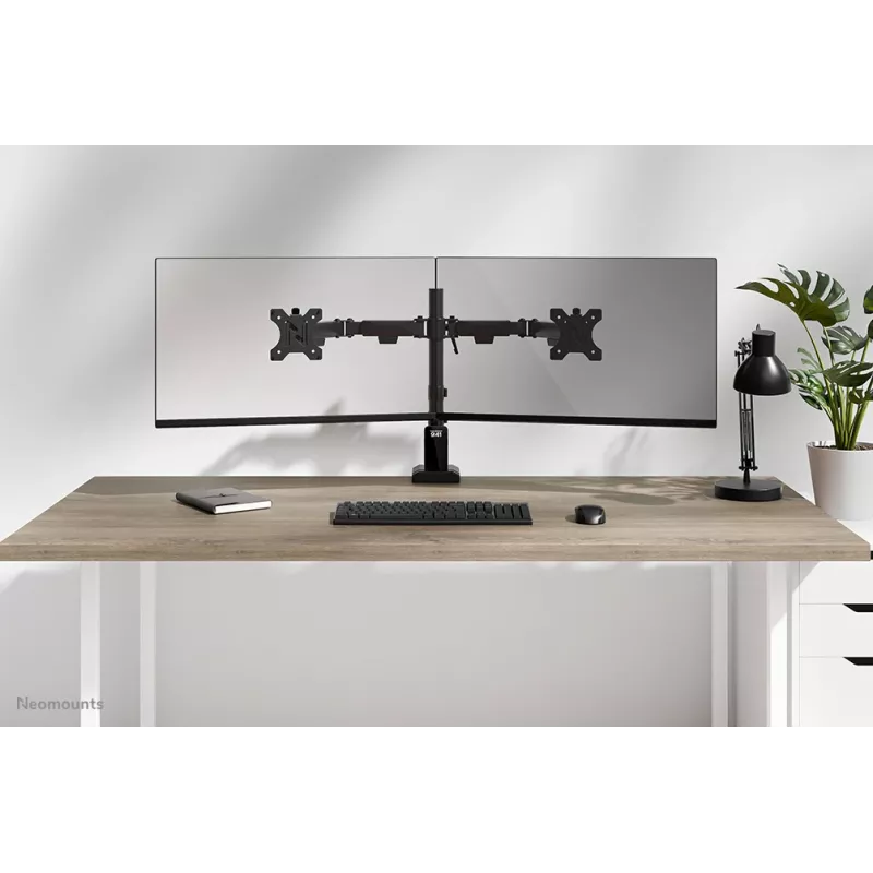 Neomounts DS60-600BL2 Monitorio laikiklis 10–32 colių - Greitas užfiksavimas - 180° stabdymas