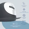 R-Go Tools Ergonominė pelė R-Go HE Break su pertraukų programine įranga, vidutinė (rankos dydis 165-185 mm), dešiniarankiams, laidinė, juoda
