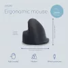 R-Go Tools Ergonominė pelė R-Go HE Break su pertraukų programine įranga, vidutinė (rankos dydis 165-185 mm), dešiniarankiams, laidinė, juoda