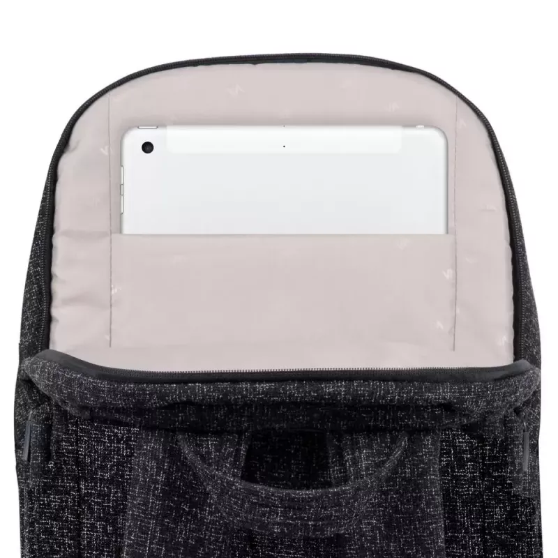 Kuprinė Rivacase 7962 39,6 cm (15,6 col.) juoda balta nešiojimo rankena peties diržas