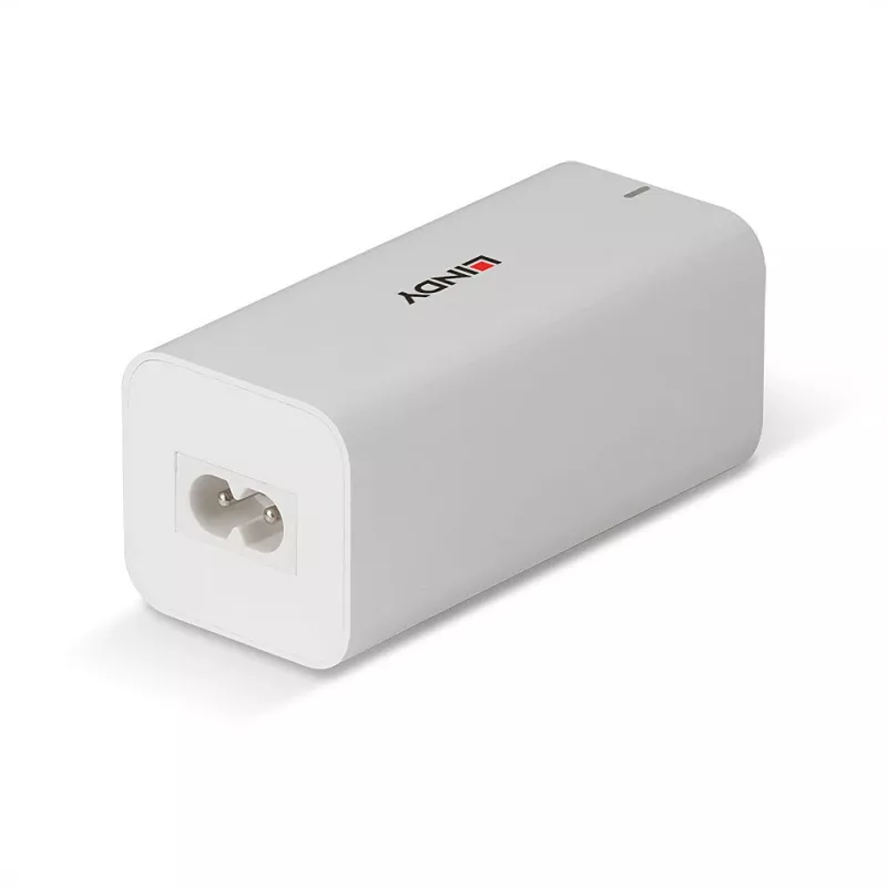 Lindy 100W 4 prievadų USB Type A ir C GaN įkroviklis, skirtas naudoti patalpose, universalus