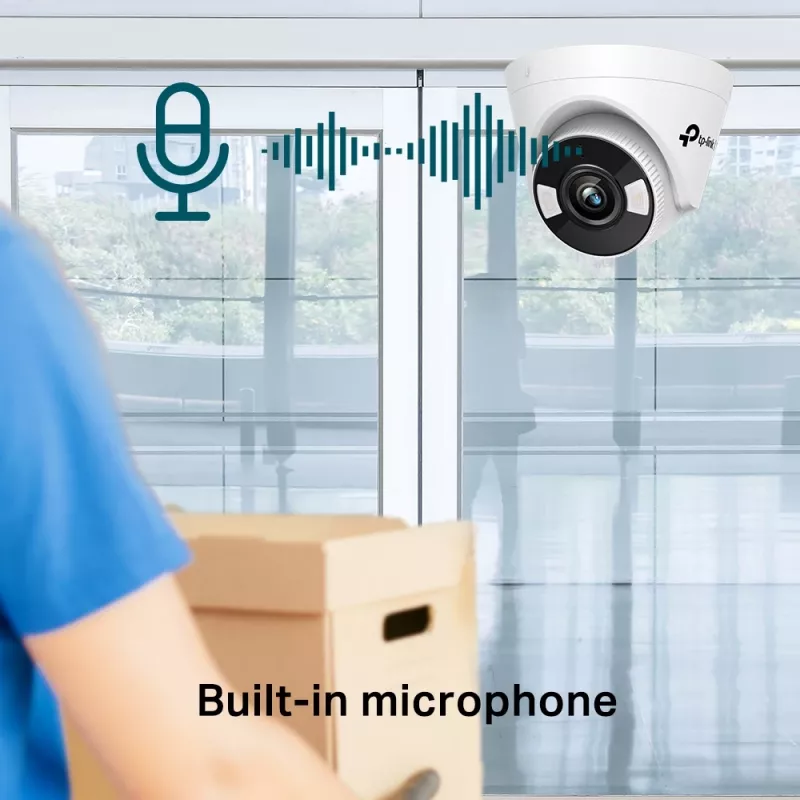 TP-Link VIGI C430 Dome IP apsaugos kamera, skirta naudoti viduje ir lauke, 2304 x 1296 pikseliai, tvirtinama prie lubų