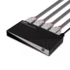 Lindy 3 prievadų HDMI 8K60 jungiklis HDMI USB Micro-USB juodas 4320p 48 Gbit/s