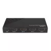 Lindy 3 prievadų HDMI 8K60 jungiklis HDMI USB Micro-USB juodas 4320p 48 Gbit/s