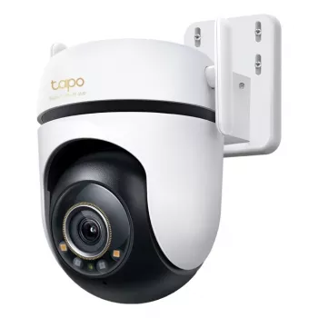 TP-Link lauko PTZ apsaugos „Wi-Fi“ kamera SPEC: 3K 5MP (2880x1620), 2,4 GHz, 2 × išorinės antenos, 1 × Ethernet prievadas, horizontalus 360°