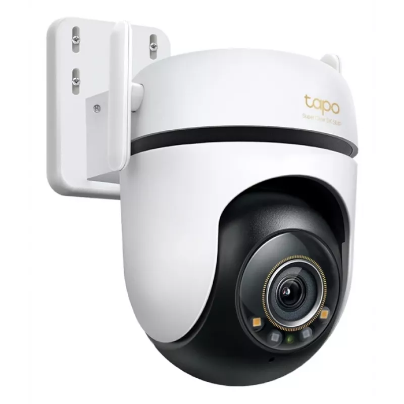 TP-Link lauko PTZ apsaugos „Wi-Fi“ kamera SPEC: 3K 5MP (2880x1620), 2,4 GHz, 2 × išorinės antenos, 1 × Ethernet prievadas, horizontalus 360°