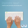 R-Go Tools ergonominė klaviatūra R-Go Compact Break, kompaktiška klaviatūra su pertraukų programine įranga, QWERTY (US), Bluetooth, balta