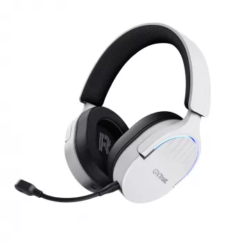Trust GXT 491W FAYZO ausinės laidinės ir belaidės ant galvos žaidimams USB Type-C Bluetooth juoda, balta