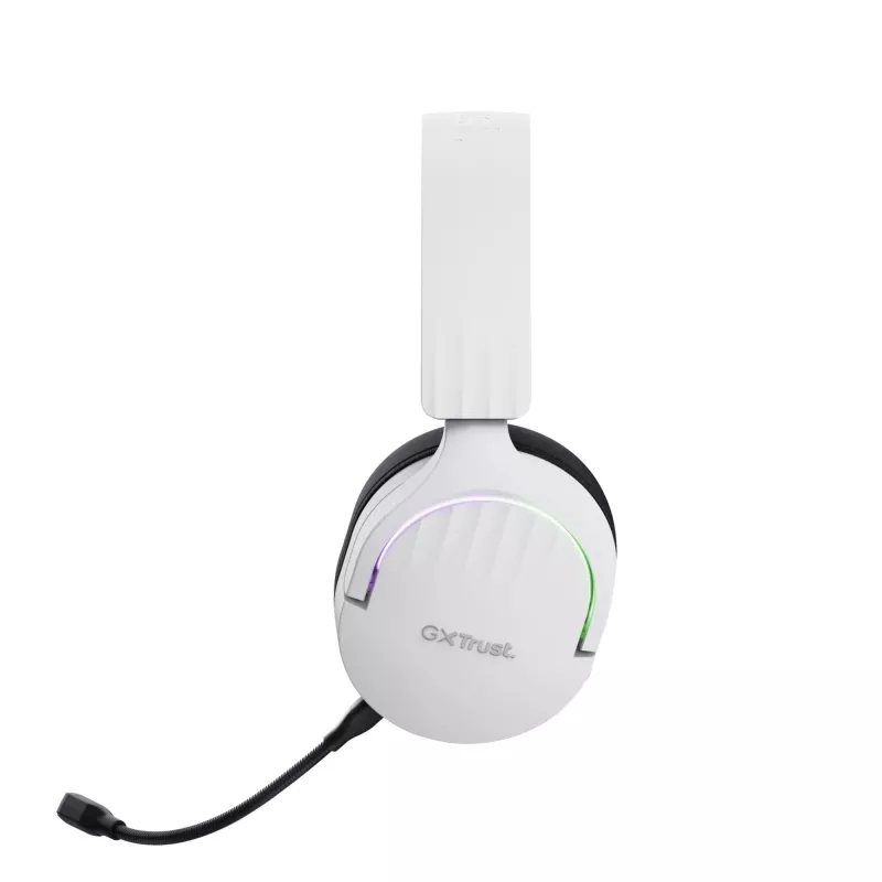 Trust GXT 491W FAYZO ausinės laidinės ir belaidės ant galvos žaidimams USB Type-C Bluetooth juoda, balta
