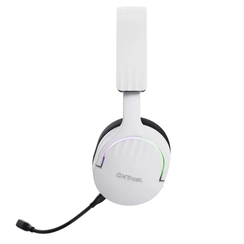 Trust GXT 491W FAYZO ausinės laidinės ir belaidės ant galvos žaidimams USB Type-C Bluetooth juoda, balta
