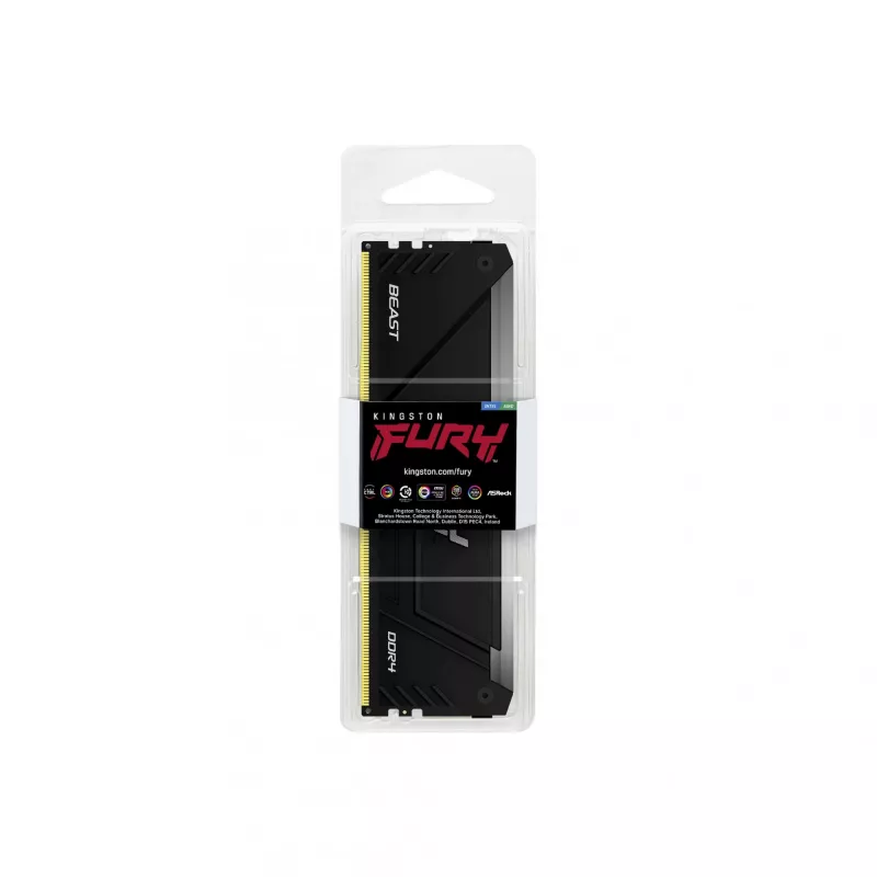 Kingston Technology FURY Beast 16GB 3200MT/s DDR4 CL16 DIMM 1Gx8 RGB