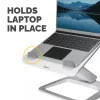 „Fellowes“ nešiojamojo kompiuterio stovas stalui – „Hana LT“ nešiojamojo kompiuterio stovas namams ir biurui – reguliuojamas nešiojamojo kompiuterio stovas su 3 aukščio reguliavimais – maks. monitoriaus dydis 19 colių, maks. svoris 4,5 kg – balta