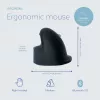 R-Go Tools ergonominė pelė R-Go HE Break su pertraukų programine įranga, vidutinė (plaštakos dydis 165-185 mm), dešiniarankiams, Bluetooth, juoda