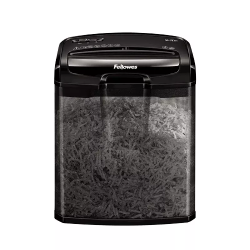 Fellowes M-7Cm popieriaus smulkintuvas dalelių pjaustymo Juoda