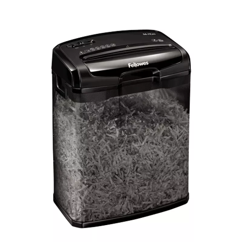 Fellowes M-7Cm popieriaus smulkintuvas dalelių pjaustymo Juoda
