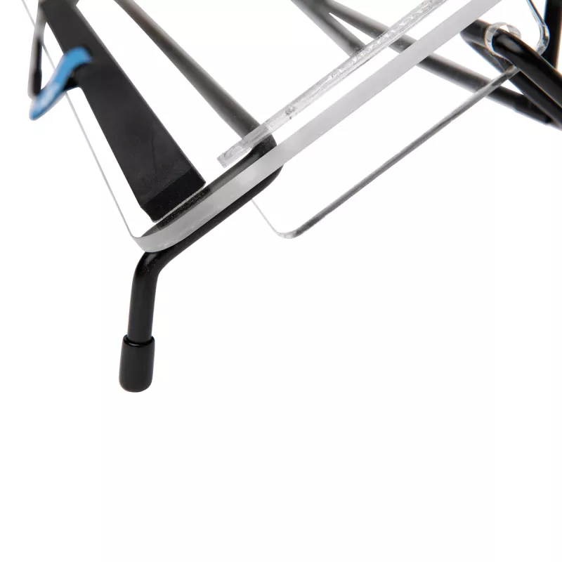 R-Go Tools dokumentų laikiklis R-Go Flex Read, ergonomiškas, su minkšta porolono riešo atrama, skaidrus akrilas