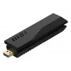 USB Stick MSI BE6500 WiFi7 USB 3.2 Gen 1 Dongle juoda