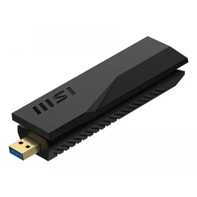 USB Stick MSI BE6500 WiFi7 USB 3.2 Gen 1 Dongle juoda