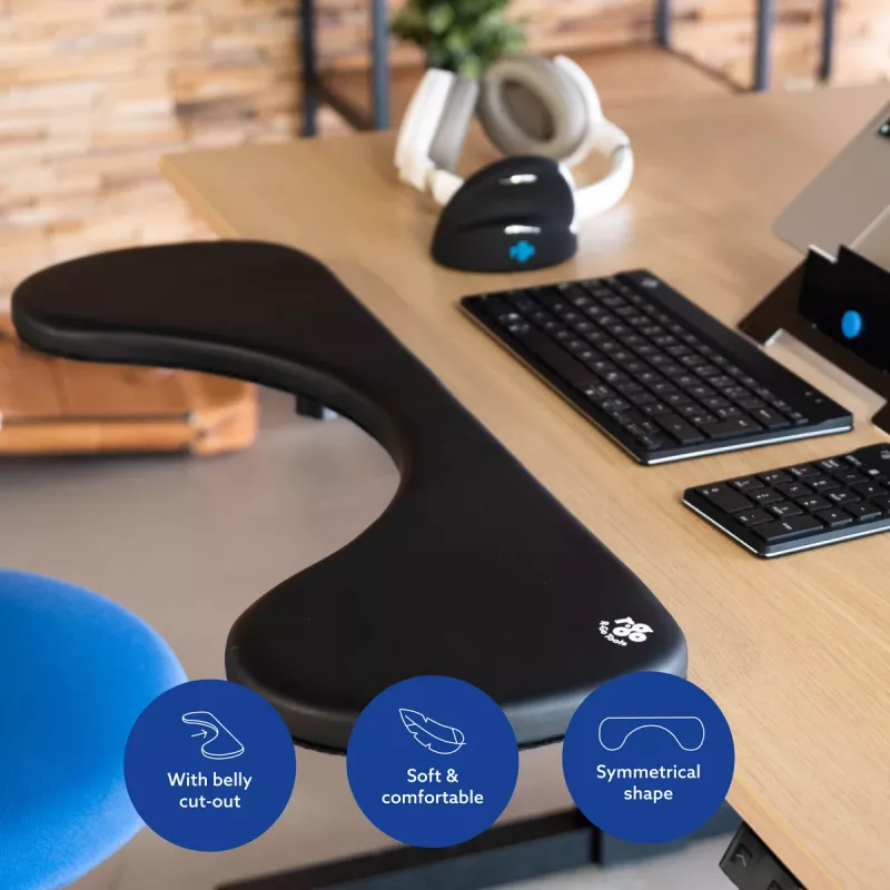 R-Go Tools porankis R-Go, ergonomiškas, simetriškas, su pilvo išpjova, minkštas putplastis, juodas