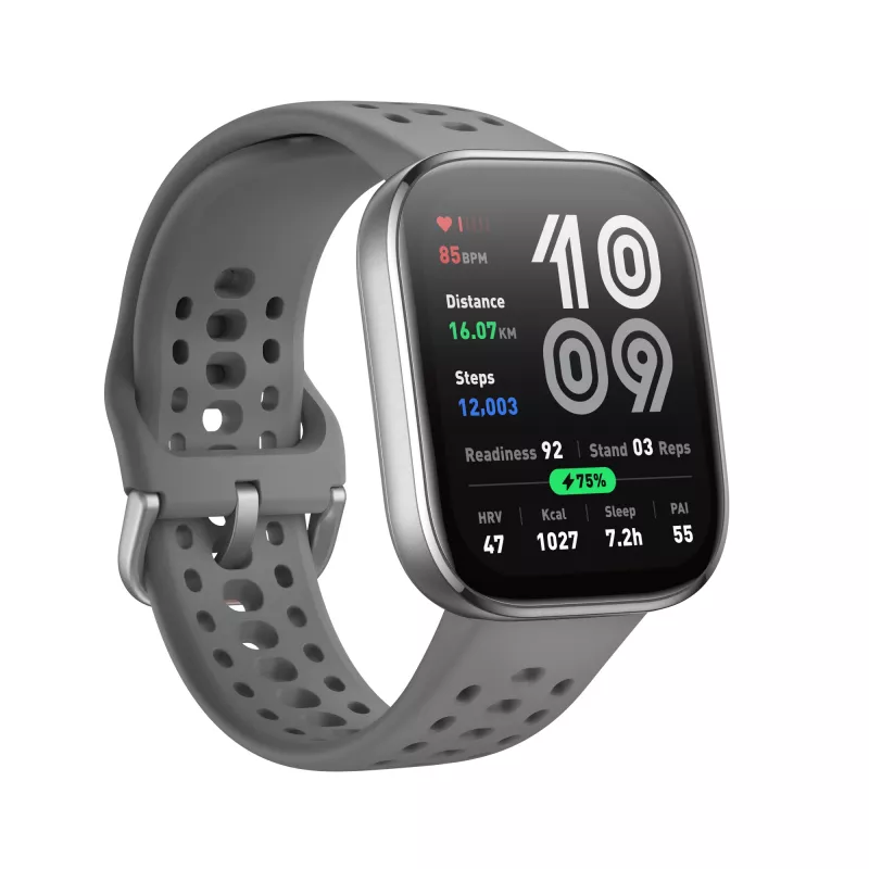 Amazfit Bip 6 anglis, 5 cm (1.97 colių), AMOLED, jutiklinis ekranas, 512 GB, GPS, 27.9 g