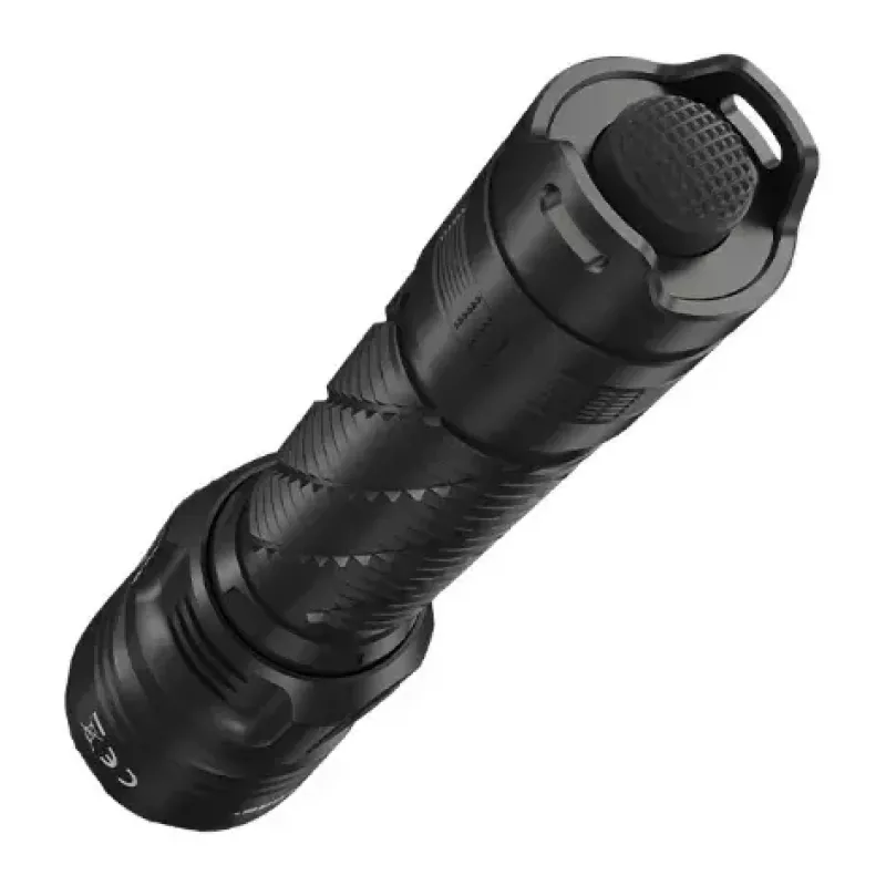 Rankinis žibintuvėlis Nitecore MH25 Pro — aliuminis, vienas LED, įkraunamas per USB, atsparus vandeniui iki 2 m, atsparus smūgiams, 153,6 mm, 130 g, juodas