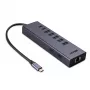 Docking Station Lindy DST-Mini Duo USB-C nešiojamojo kompiuterio mini dokinė stotelė 2x 4K HDMI