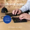 R-Go Tools Ergonominė klaviatūra R-Go Split Break v2 su pertraukų programine įranga, ergonomiška padalyta klaviatūra, QWERTY (UK), laidinė, juoda