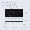 R-Go Tools Ergonominė klaviatūra R-Go Split Break v2 su pertraukų programine įranga, ergonomiška padalyta klaviatūra, QWERTY (UK), laidinė, juoda