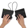 R-Go Tools Ergonominė klaviatūra R-Go Split Break v2 su pertraukų programine įranga, ergonomiška atskirta klaviatūra, QWERTY (US), laidinė, juoda
