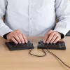 R-Go Tools Ergonominė klaviatūra R-Go Split Break v2 su pertraukų programine įranga, ergonomiška atskirta klaviatūra, QWERTY (US), laidinė, juoda
