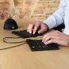 R-Go Tools Ergonominė klaviatūra R-Go Split Break v2 su pertraukų programine įranga, ergonomiška atskirta klaviatūra, QWERTY (US), laidinė, juoda