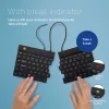 R-Go Tools Ergonominė klaviatūra R-Go Split Break v2 su pertraukų programine įranga, ergonomiška atskirta klaviatūra, QWERTY (US), laidinė, juoda