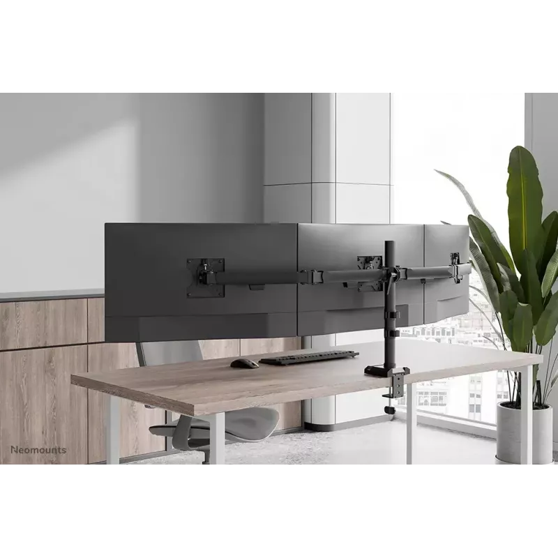 Stalinė monitoriaus rankena Neomounts DS60-600BL3 spaustuvas / apvalkalo įvorė 10-27 col.