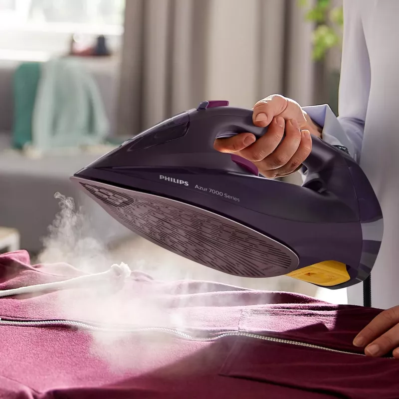Philips 7000 serijos DST7061/30 lygintuvas Garinis lygintuvas SteamGlide Elite padas 3000 W Violetinė