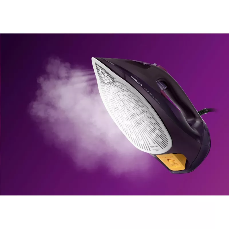 Philips 7000 serijos DST7061/30 lygintuvas Garinis lygintuvas SteamGlide Elite padas 3000 W Violetinė