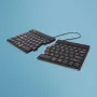 Ergonomiška klaviatūra „R-Go Split Break“ su pertraukų programine įranga, ergonomiška atskirta klaviatūra, QWERTY (US), Bluetooth, juoda