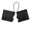 Ergonomiška klaviatūra „R-Go Split Break“ su pertraukų programine įranga, ergonomiška atskirta klaviatūra, QWERTY (US), Bluetooth, juoda