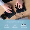 Ergonomiška klaviatūra „R-Go Split Break“ su pertraukų programine įranga, ergonomiška atskirta klaviatūra, QWERTY (US), Bluetooth, juoda
