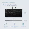 Ergonomiška klaviatūra „R-Go Split Break“ su pertraukų programine įranga, ergonomiška atskirta klaviatūra, QWERTY (US), Bluetooth, juoda
