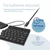 Ergonomiška klaviatūra „R-Go Split Break“ su pertraukų programine įranga, ergonomiška atskirta klaviatūra, QWERTY (US), Bluetooth, juoda