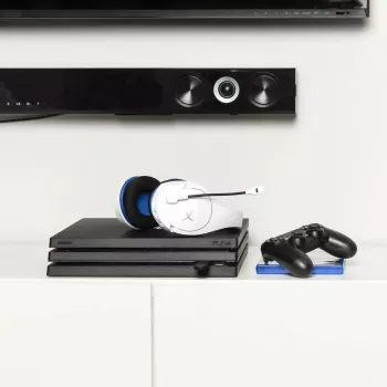HyperX Cloud Stinger Core - belaidės žaidimų ausinės (balta-mėlyna) - PS5-PS4