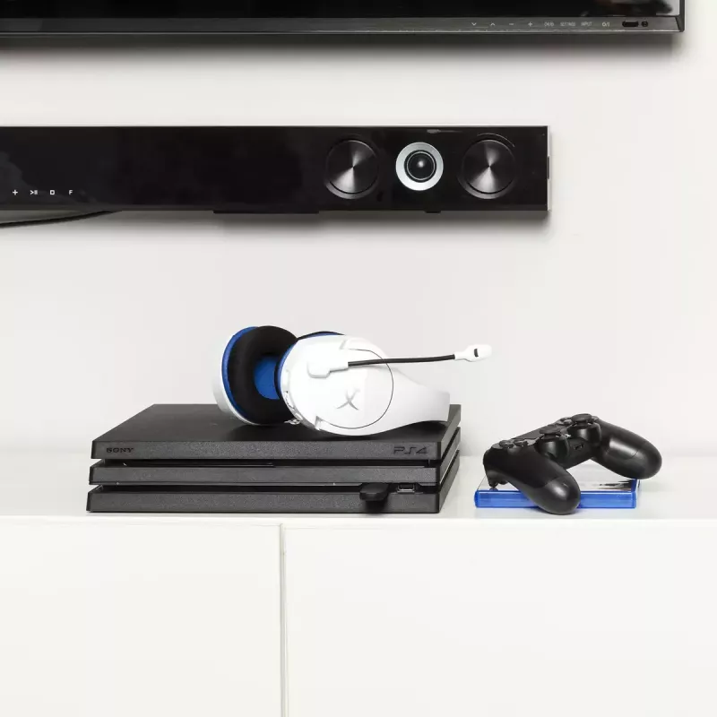 HyperX Cloud Stinger Core - belaidės žaidimų ausinės (balta-mėlyna) - PS5-PS4