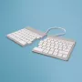 R-Go Tools ergonominė klaviatūra R-Go Split Break su pertraukų programine įranga, ergonomiška padalinta klaviatūra, QWERTY (US), Bluetooth, balta