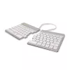 R-Go Tools ergonominė klaviatūra R-Go Split Break su pertraukų programine įranga, ergonomiška padalinta klaviatūra, QWERTY (US), Bluetooth, balta