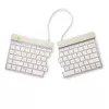 R-Go Tools ergonominė klaviatūra R-Go Split Break su pertraukų programine įranga, ergonomiška padalinta klaviatūra, QWERTY (US), Bluetooth, balta